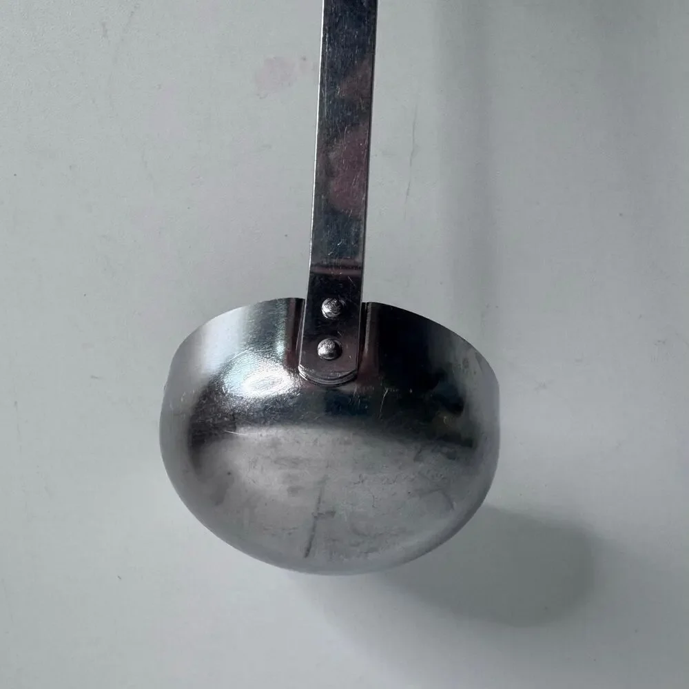 Vintage Royal Brand Sharpcutter Stainless Steel Ladle Black Handle USA